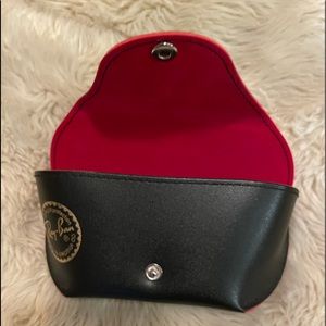 Black Empty Ray-ban Case with Red Lining - Excellent Condition